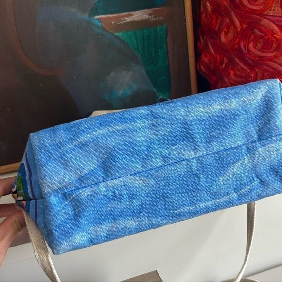 Paul Brent Coastal Life Nautical Fish Canvas Crossbody Bag - Picture 11 of 16